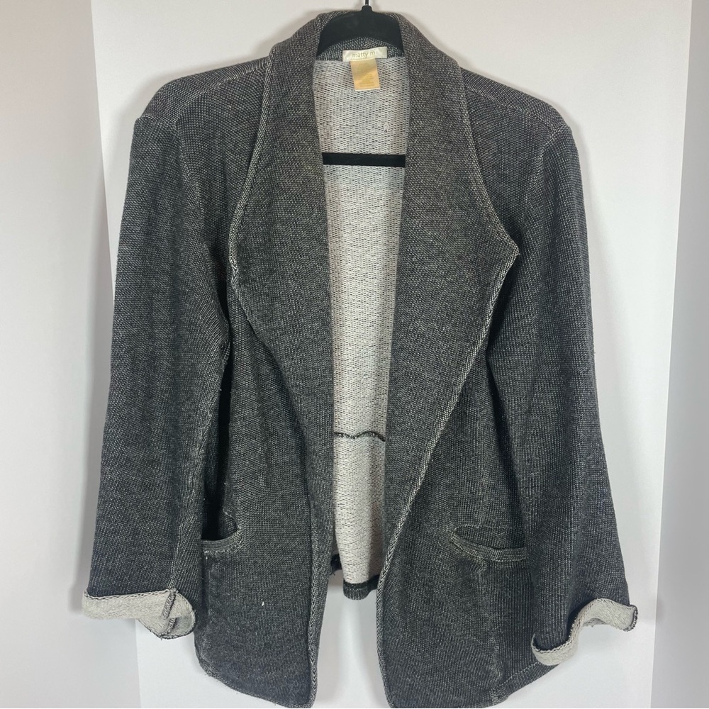 Matty M Charcoal Knit Cardigan